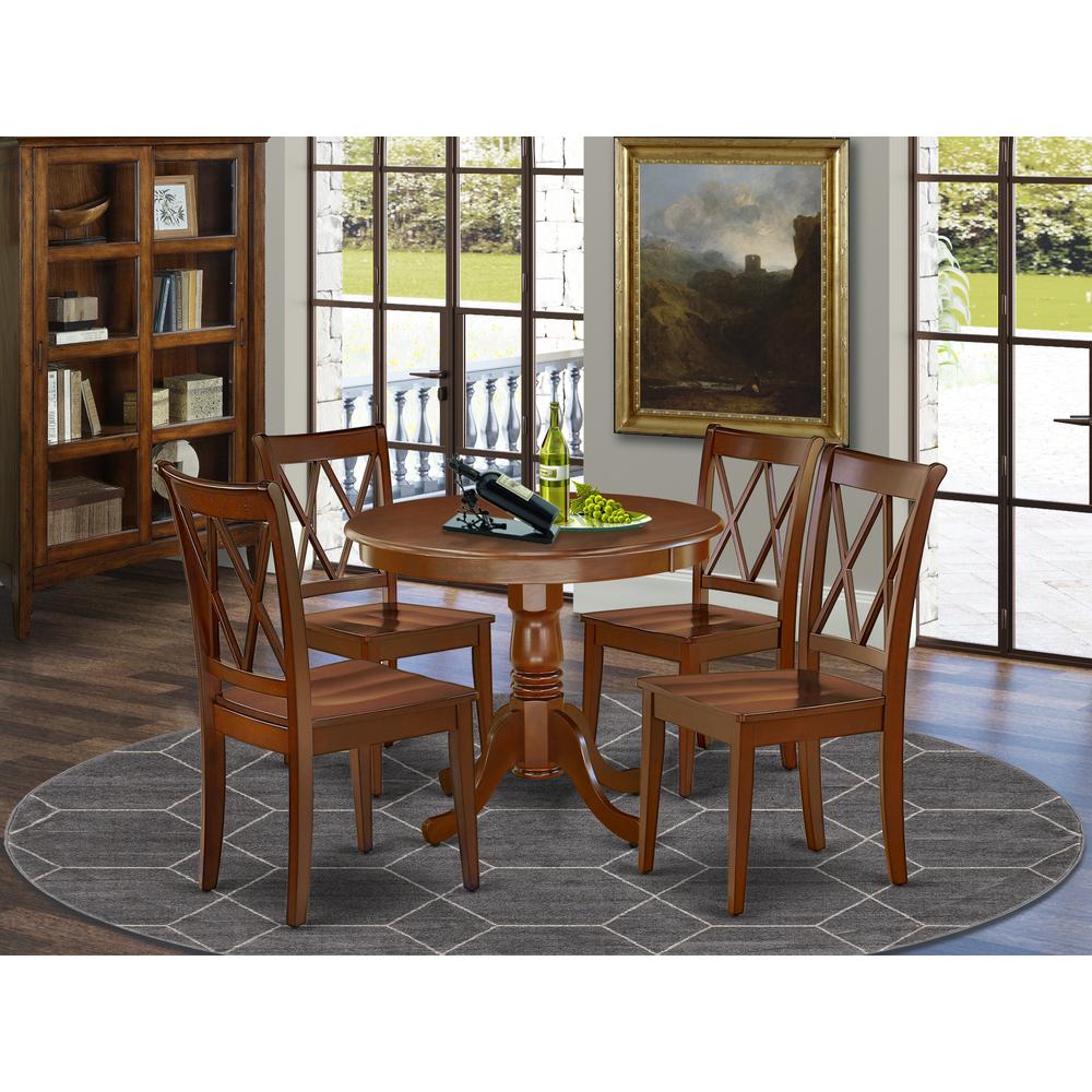 Dining Room Set Mahogany, ANCL5-MAH-W. Picture 2