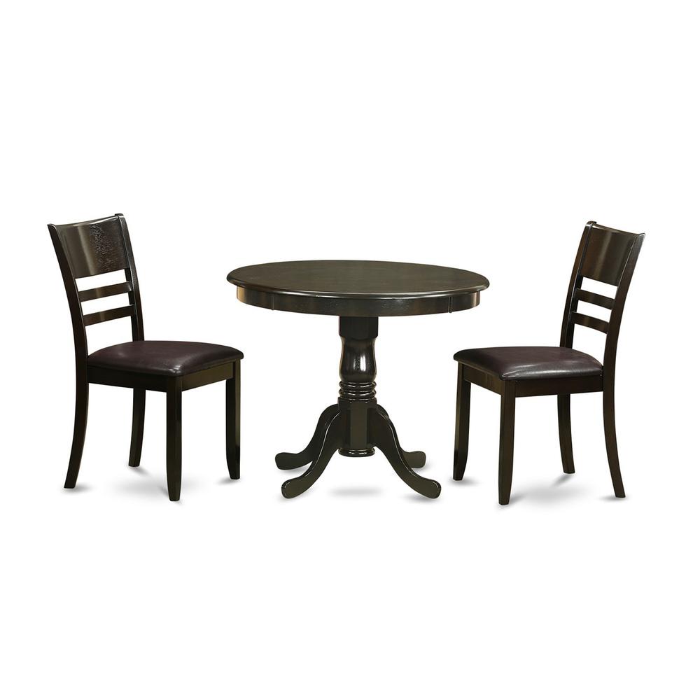 3  Pc  Kitchen  Table  set-round  Kitchen  Table  and  2  Dining  Chairs. Picture 2