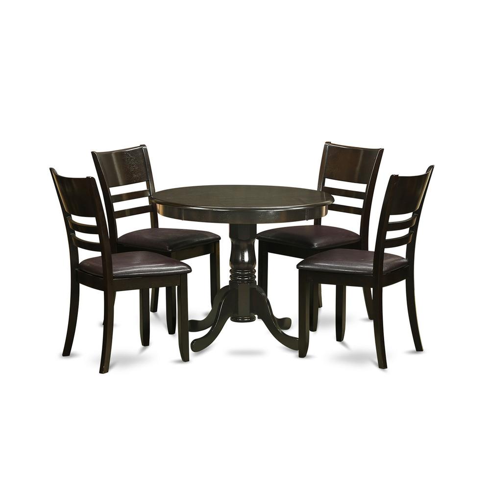 5  Pc  Kitchen  Table  set-round  Kitchen  Table  plus  4  dinette  Chairs. Picture 2