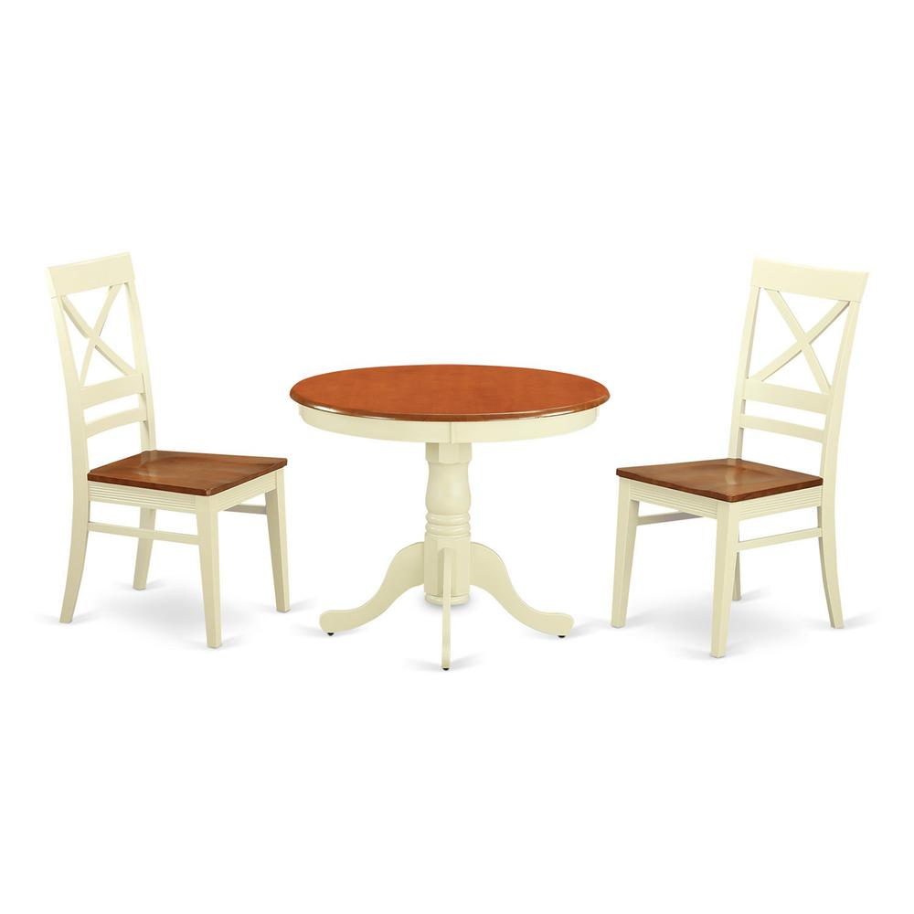 3  PC  Kitchen  nook  Dining  set  for  2-Kitchen  dinette  Table  and  2  Dining  Chairs. Picture 2