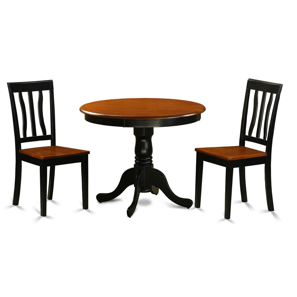 Dining  set  -  3  Pcs  with  2  Wood  Chairs. Picture 2