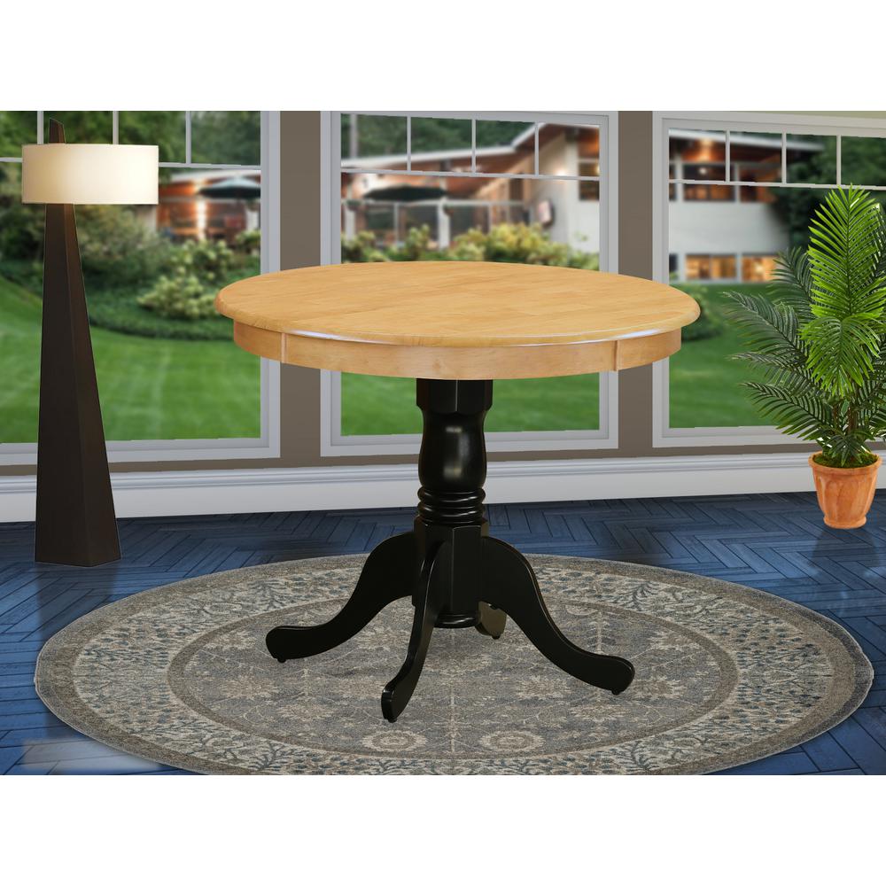 Dining Table Oak & Black, ANT-OBK-TP. Picture 2