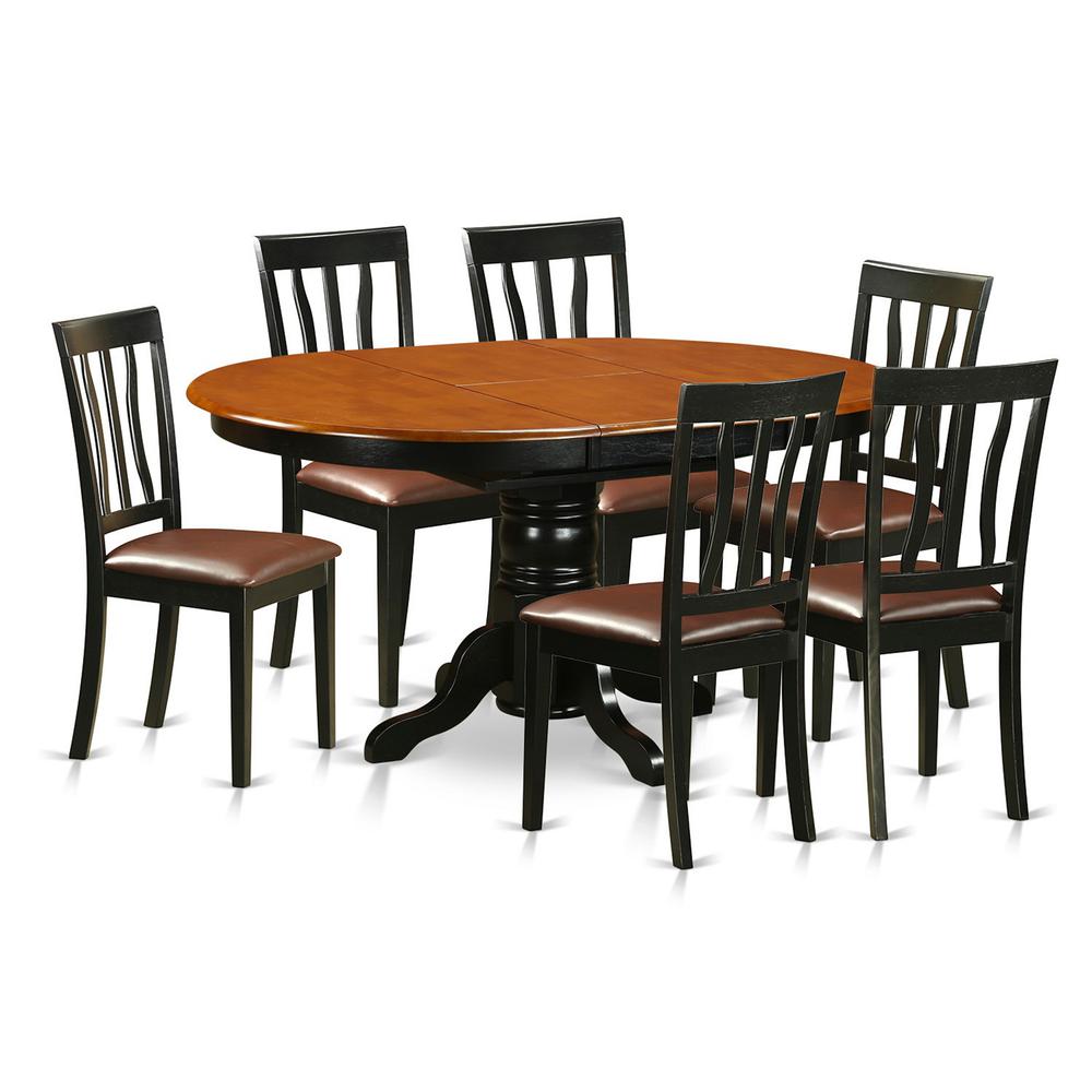Dining  set  -  7  Pcs  with  6  Wooden  Chairs. Picture 2