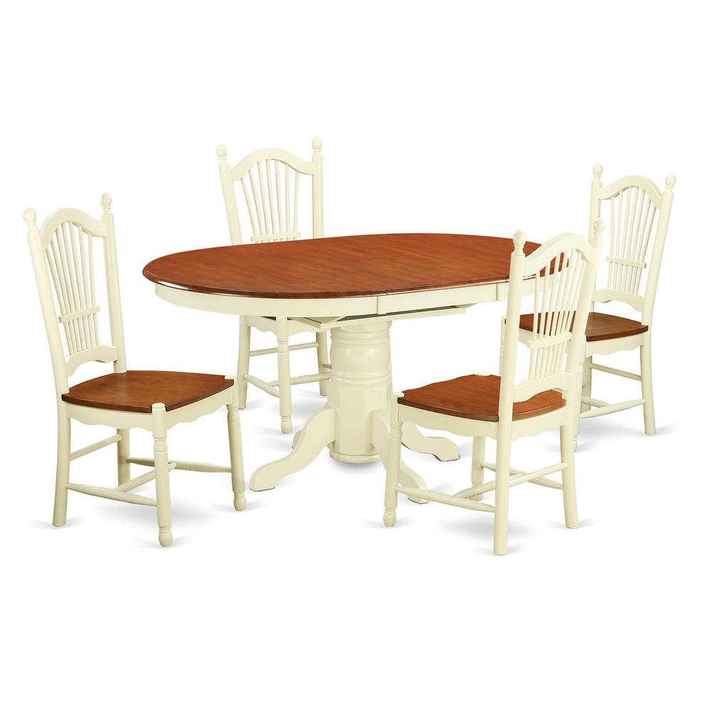 5  Pc  Dining  room  set  -Kitchen  dinette  Table  and  4  Dining  Chairs. Picture 2