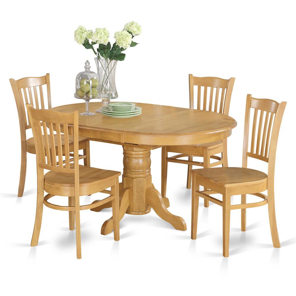 5  Pc  Dining  room  set  for  4-  Table  with  Leaf  and  4  Dining  Chairs.. Picture 2