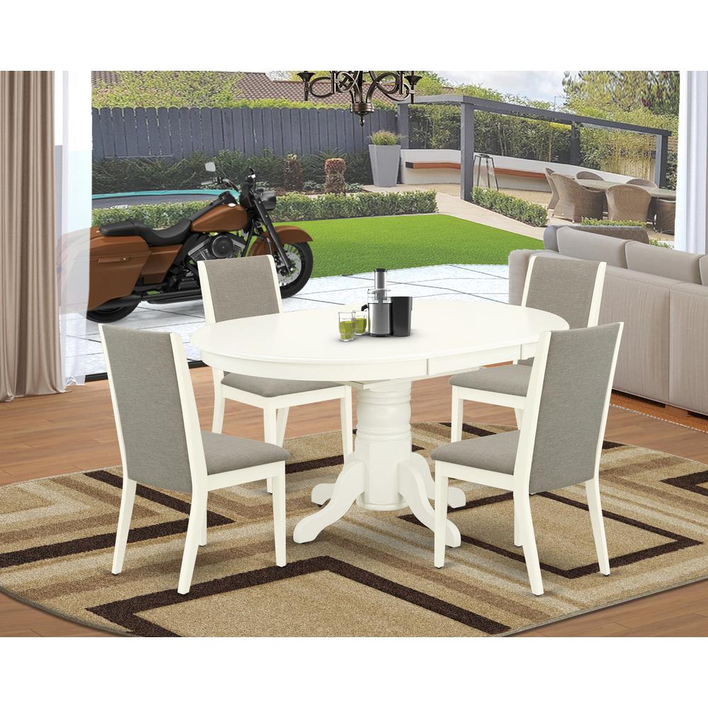 Dining Room Set Linen White, AVLA5-LWH-06. Picture 2