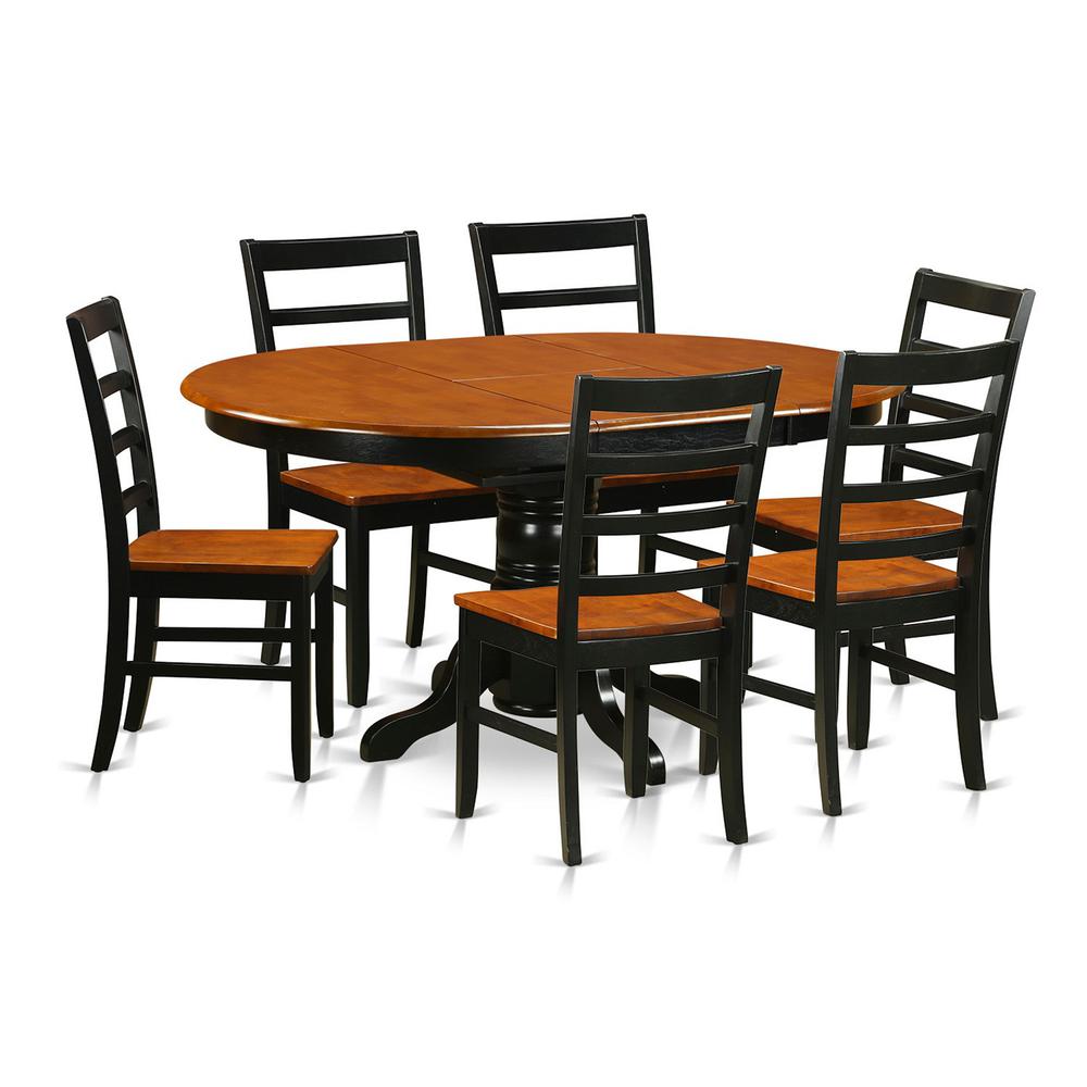 Dining  set  -  7  Pcs  with  6  Wooden  Chairs. Picture 2