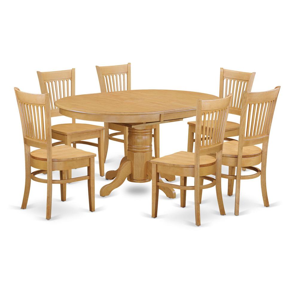 7  PC  Dining  room  set  for  6-Table  with  Leaf  and  6  Dining  Chairs.. Picture 2