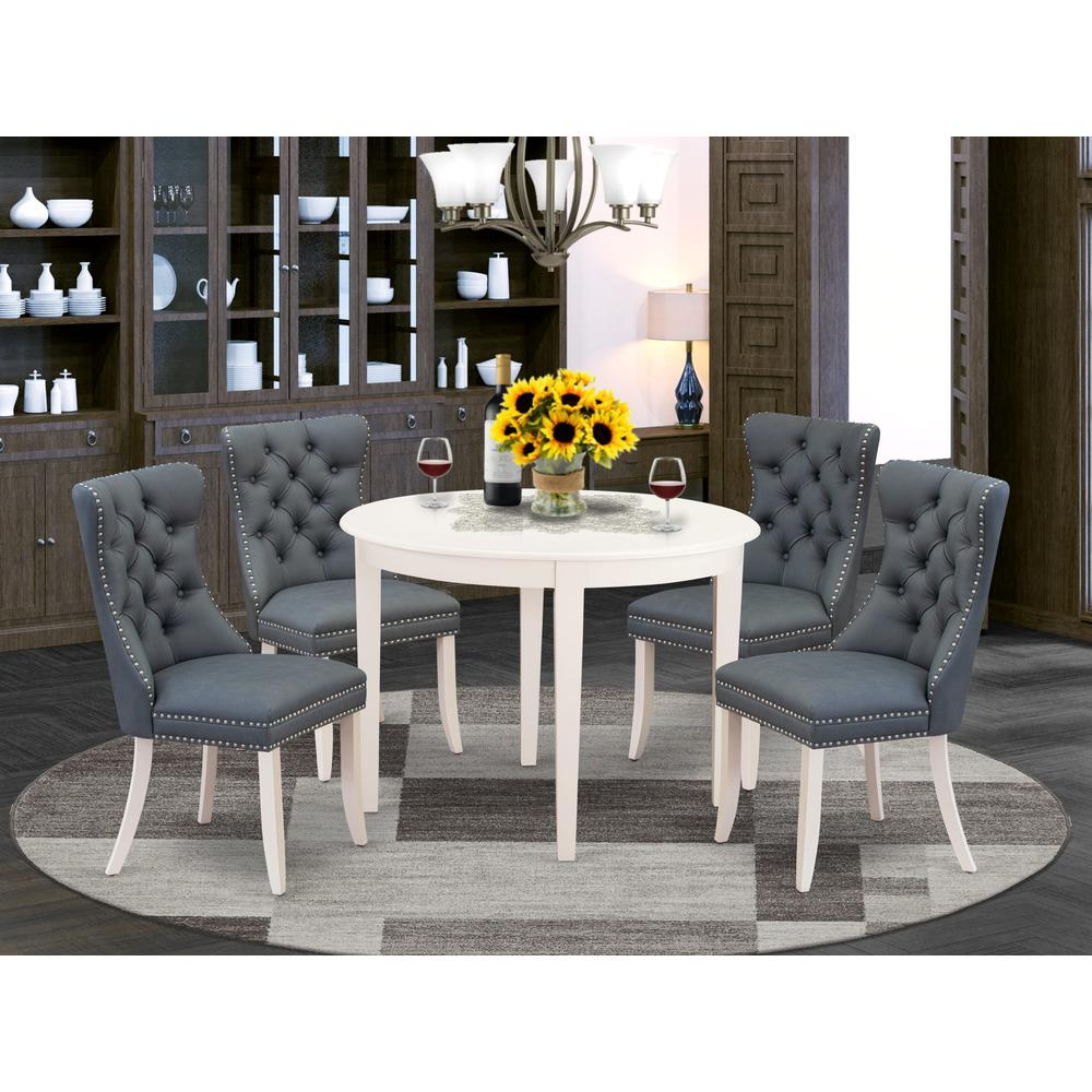 5 Piece Dining Set Contains a Round Kitchen Table. Picture 7
