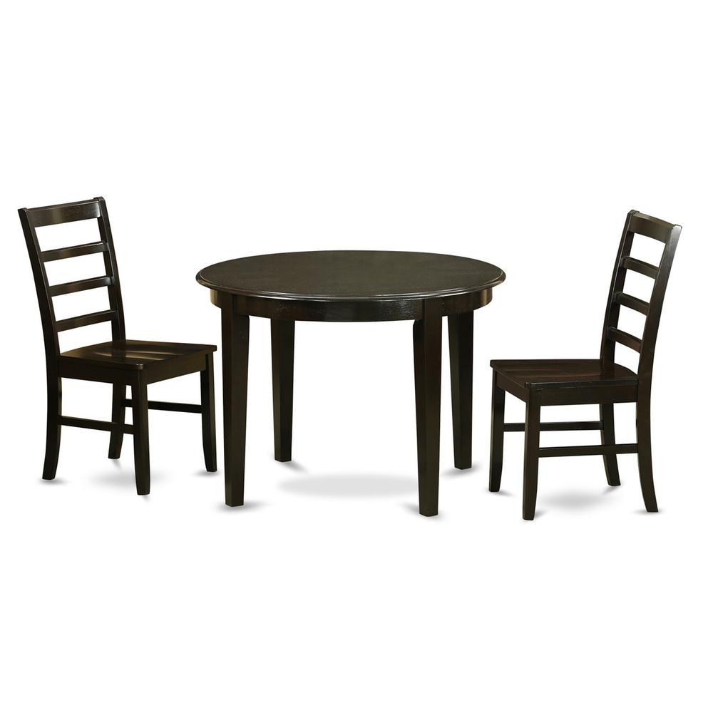 3  Pc  small  Kitchen  Table  and  Chairs  set-Table  and  2  Wood  Dining  Chairs. Picture 2