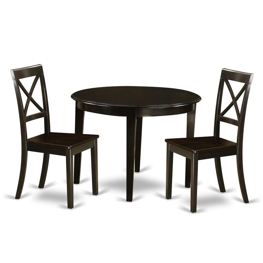 3  Pc  small  Kitchen  Table  and  Chairs  set-round  Table  and  2  dinette  Chairs. Picture 2