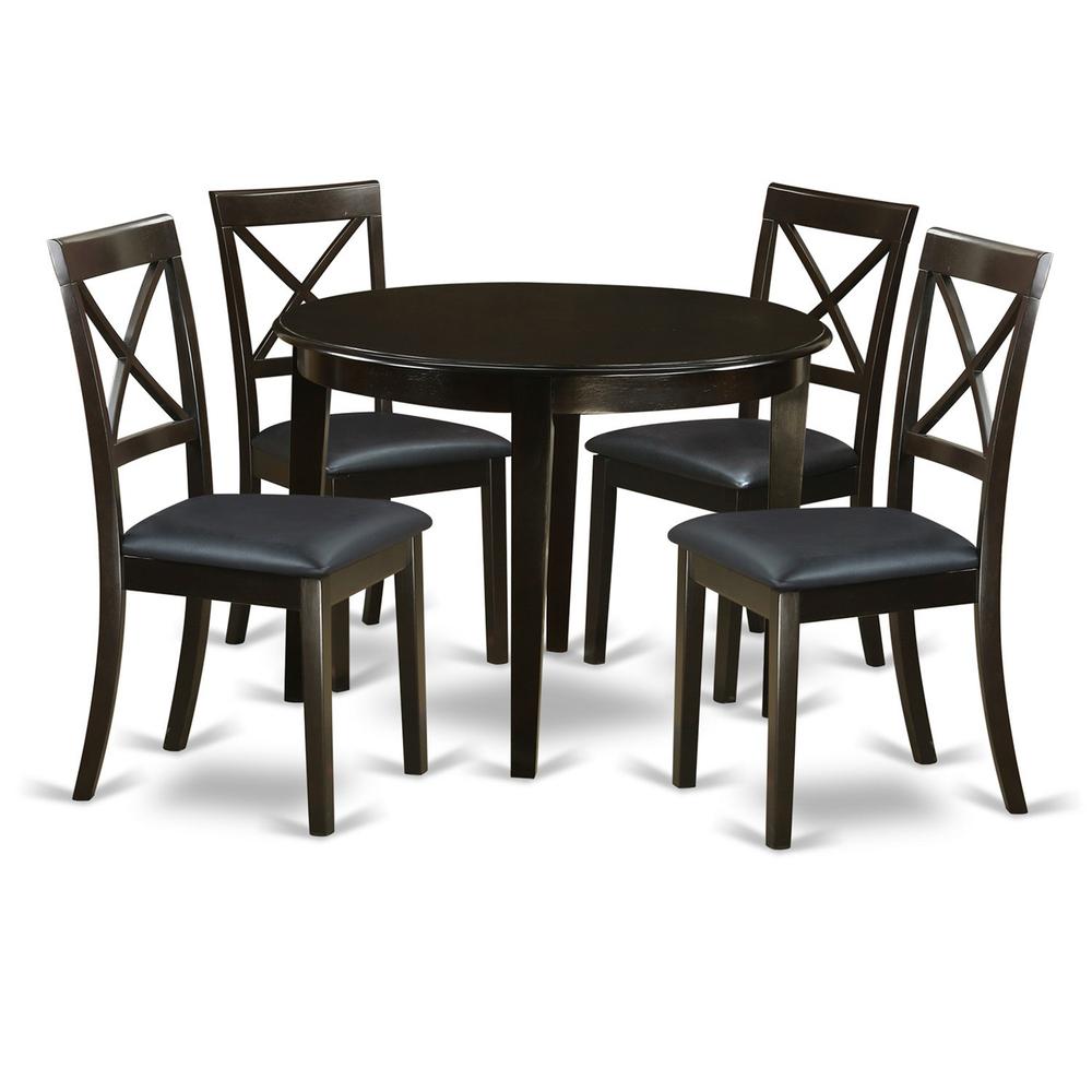 5  Pc  small  Kitchen  Table  and  Chairs  set-round  Table  and  4  Dining  Chairs.. Picture 2