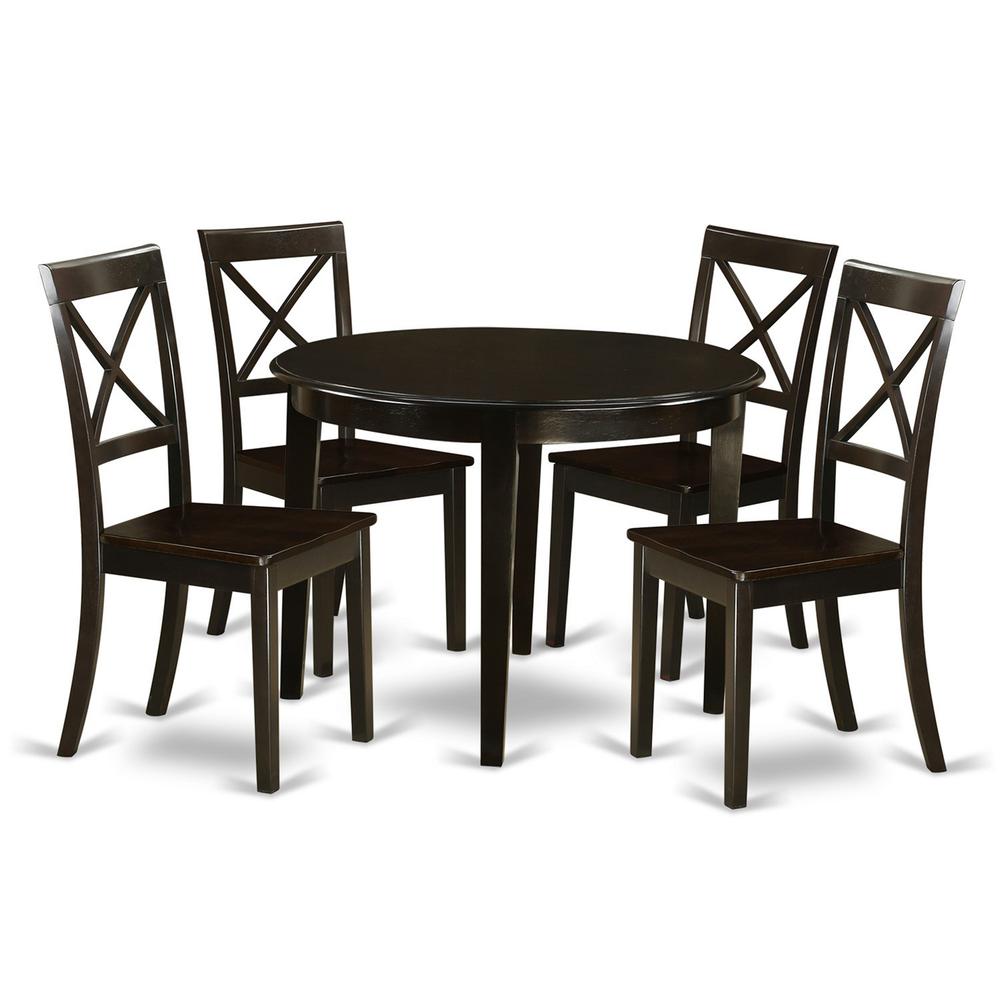 5  Pc  small  Kitchen  Table  set-round  Table  and  4  Kitchen  Chairs. Picture 2