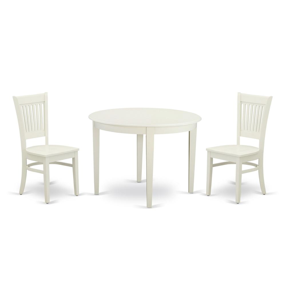 Dining Table- Dining Chairs, BOVA3-LWH-W. Picture 2