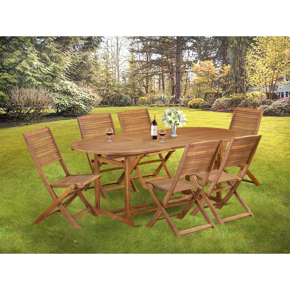 7 Piece Outdoor Patio Dining Sets. Picture 7