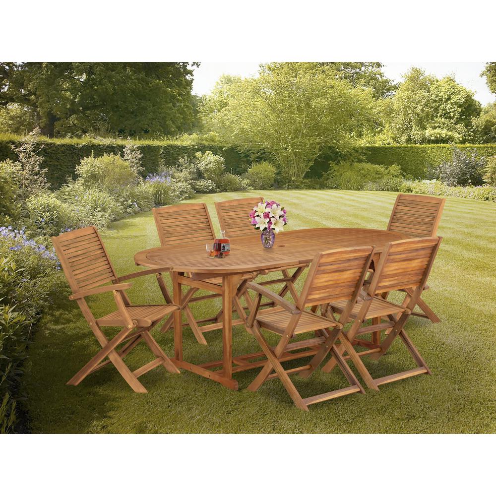 7 Piece Outdoor Patio Dining Sets. Picture 7