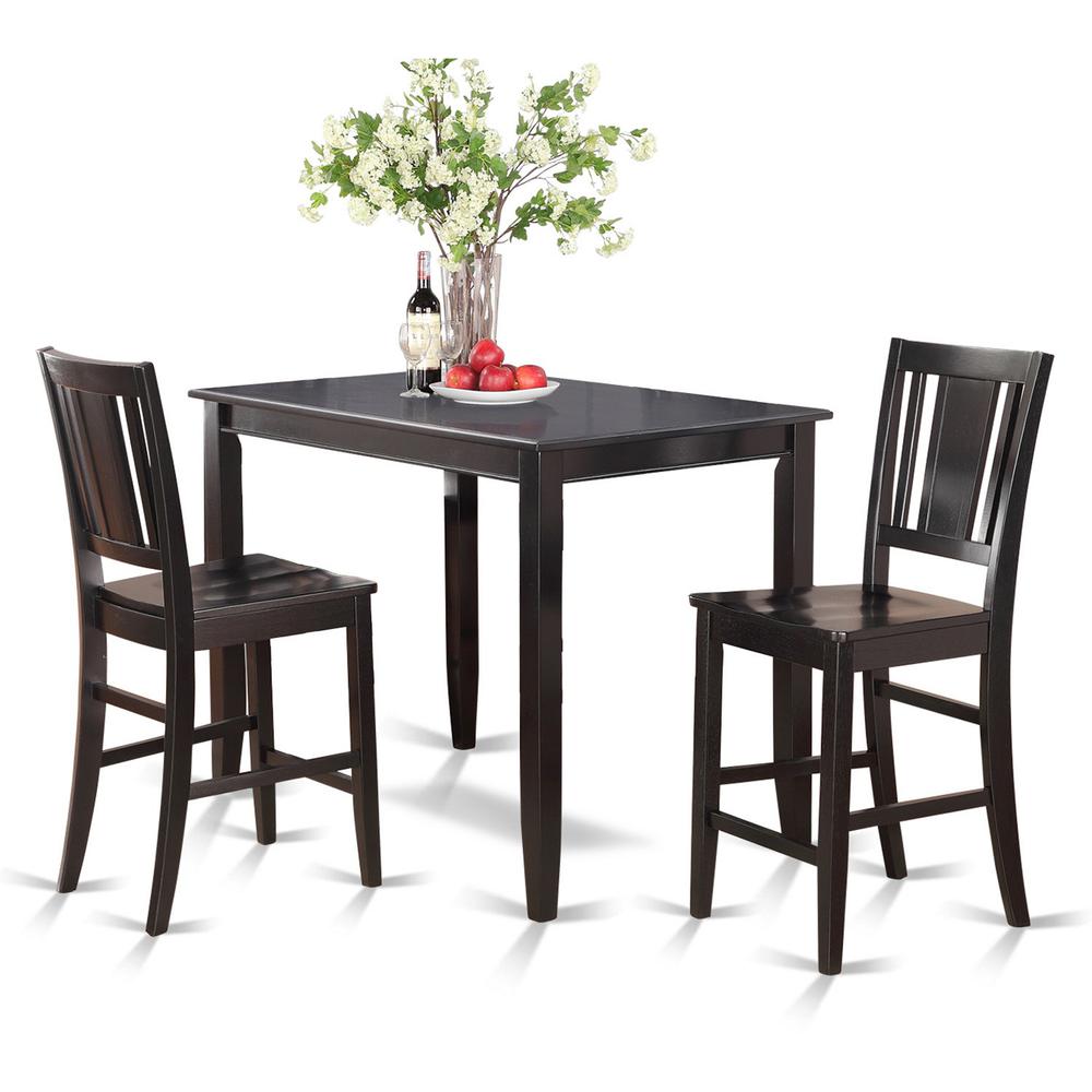 3  Pc  pub  Table  set-high  Table  and  2  Kitchen  counter  Chairs. Picture 1
