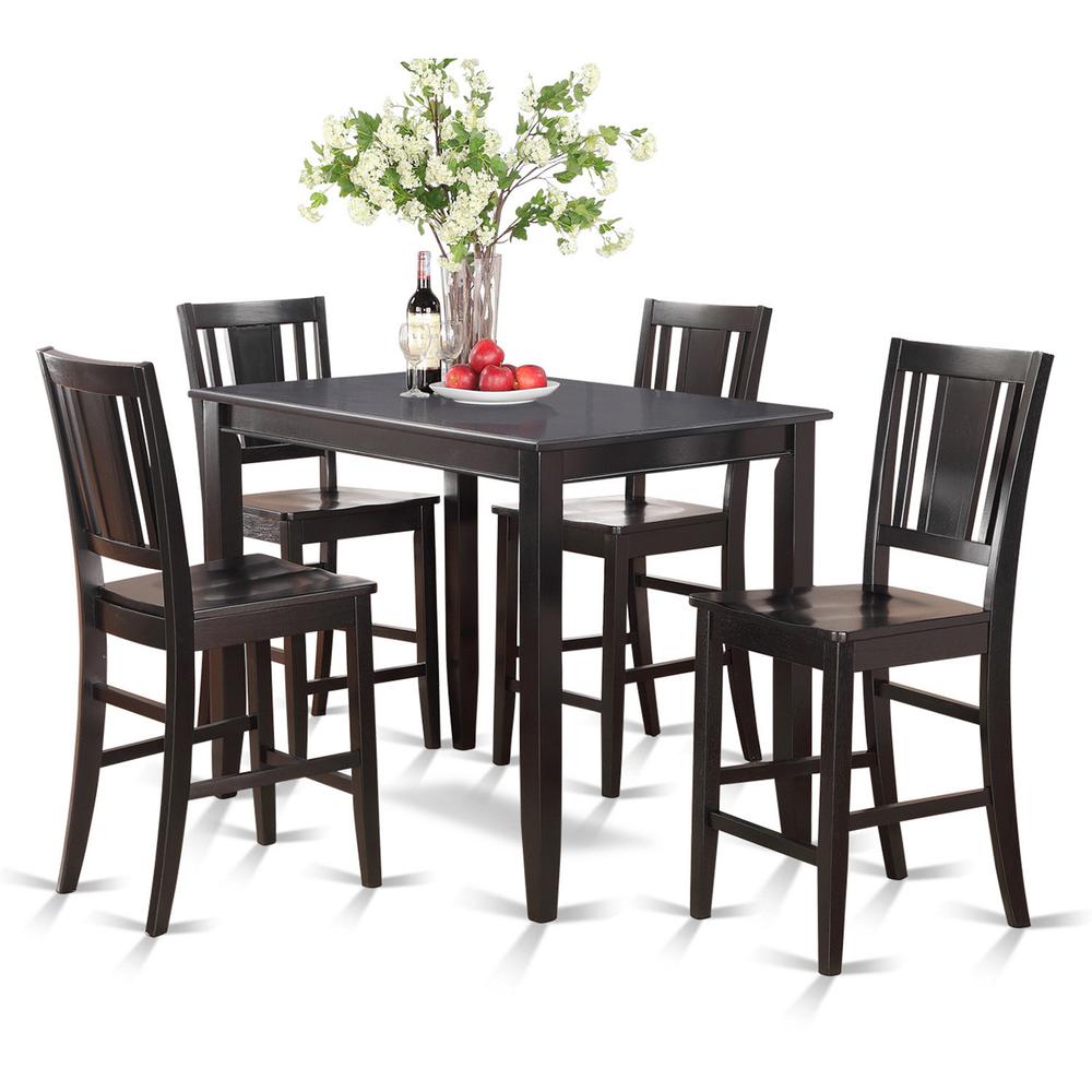 5  Pc  Counter  height  Table  set-high  Table  and  4  Stools. Picture 2