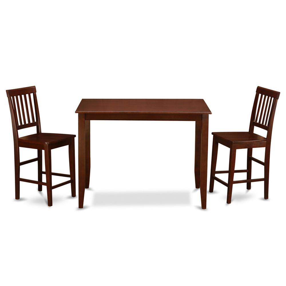 3  Pc  pub  Table  set-Table  and  2  Wood  counter  Chairs. Picture 2