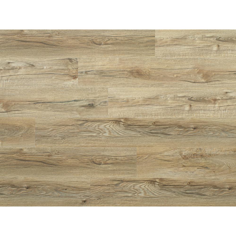 EVA Backing SPC Wood Flooring Planks, Argent Ash 4mm x 7" x 48" with 20mil Wear Layer and I4F Click Locking, 30 sq ft /Case. Picture 5