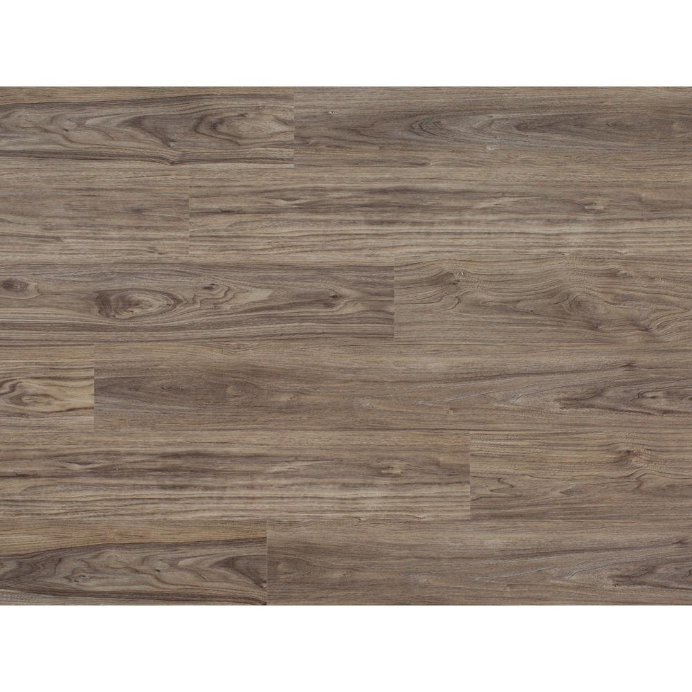 EVA Backing SPC Wood Flooring Planks, Dark Onyx 4mm x 7" x 48" with 20mil Wear Layer and I4F Click Locking, 30 sq ft /Case. Picture 5