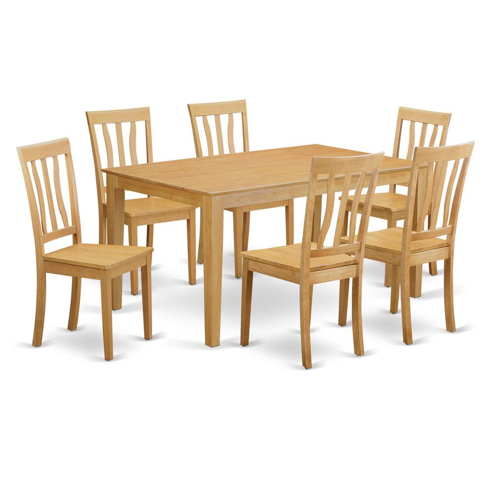 7  Pc  Kitchen  Table  set  -  Kitchen  dinette  Table  and  6  Kitchen  Chairs. Picture 2