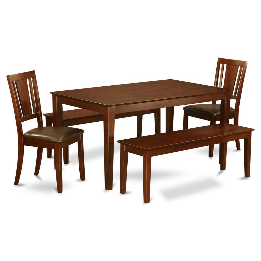 5  Pc  Dining  room  set-Table  and  2  Dining  Chairs  and  2  Benches. Picture 2