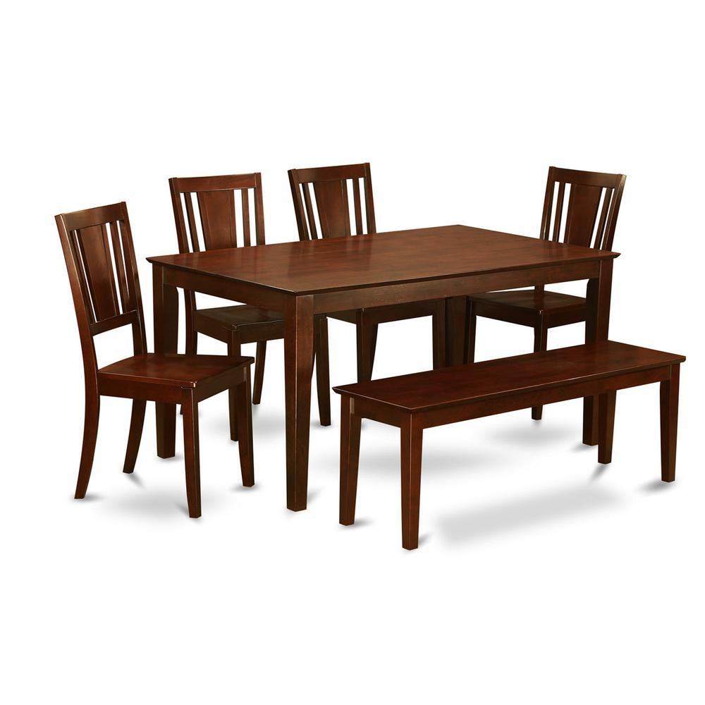 6-Pc  Kitchen  Table  with  bench-  Table  and  4  Kitchen  Chairs  and  Bench. Picture 2