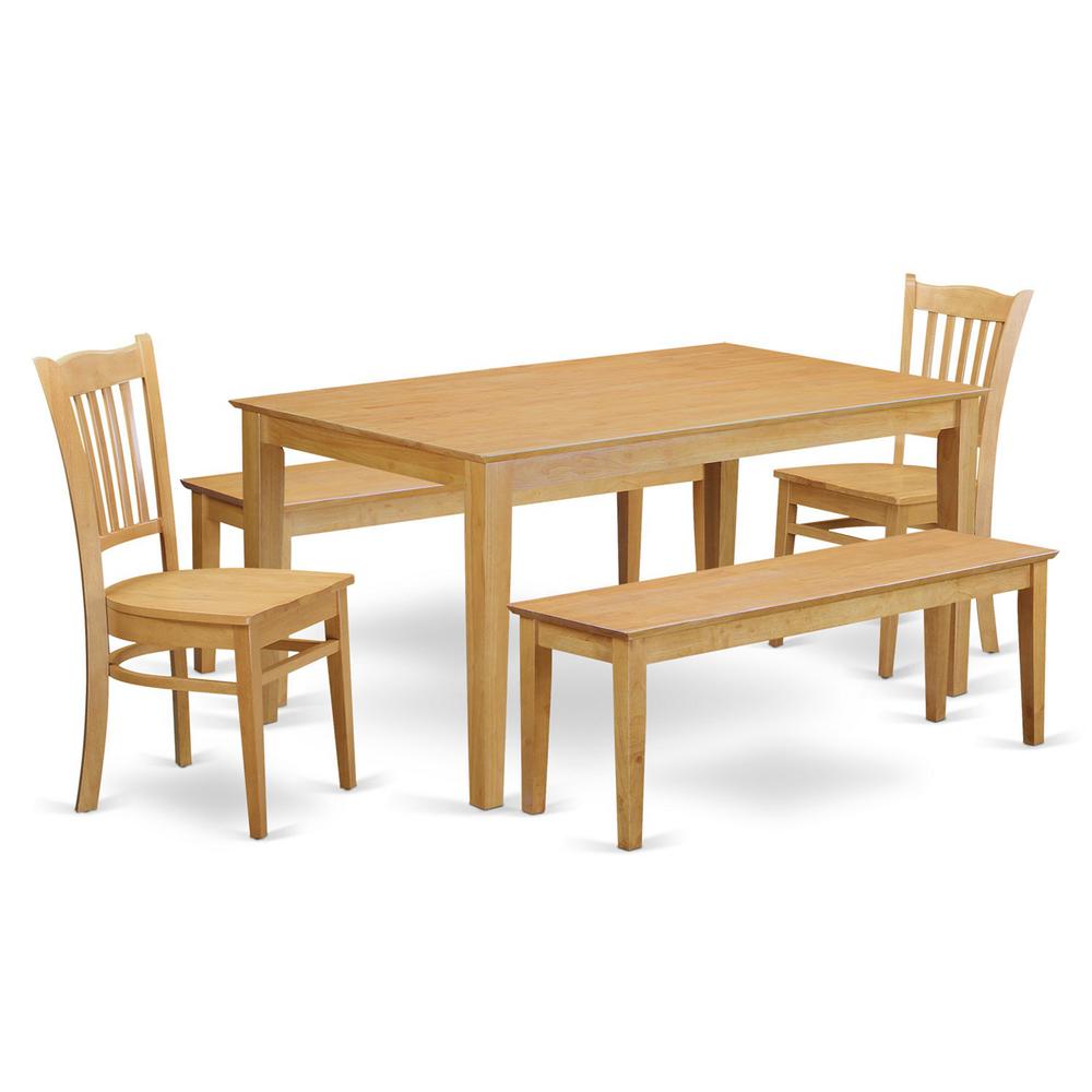 5  Pc  Dining  room  set  -  Table  for  small  spaces  and  2  Kitchen  Chairs  also  2  benches. Picture 2