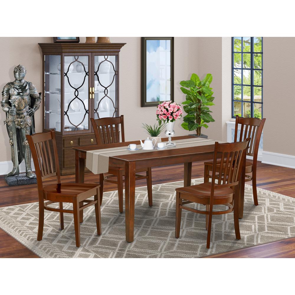 Dining Room Set Mahogany, CAGR5-MAH-W. Picture 2