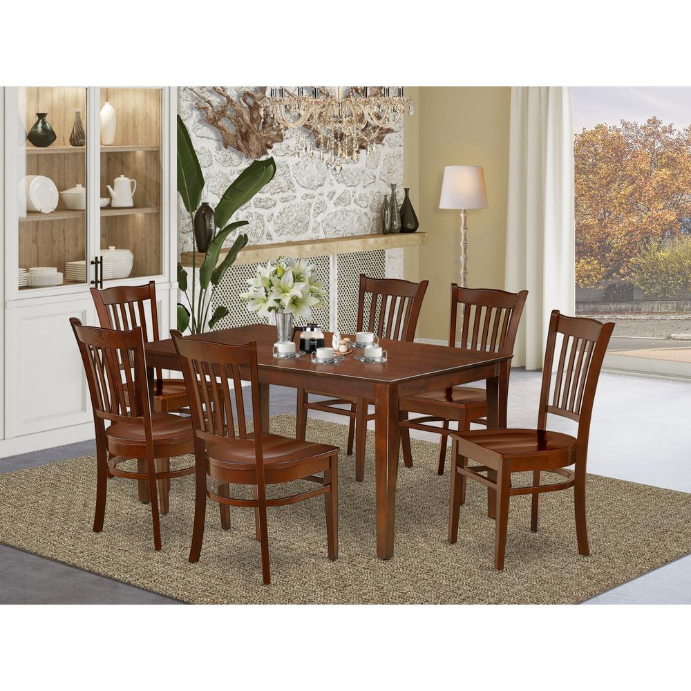 Dining Room Set Mahogany, CAGR7-MAH-W. Picture 2