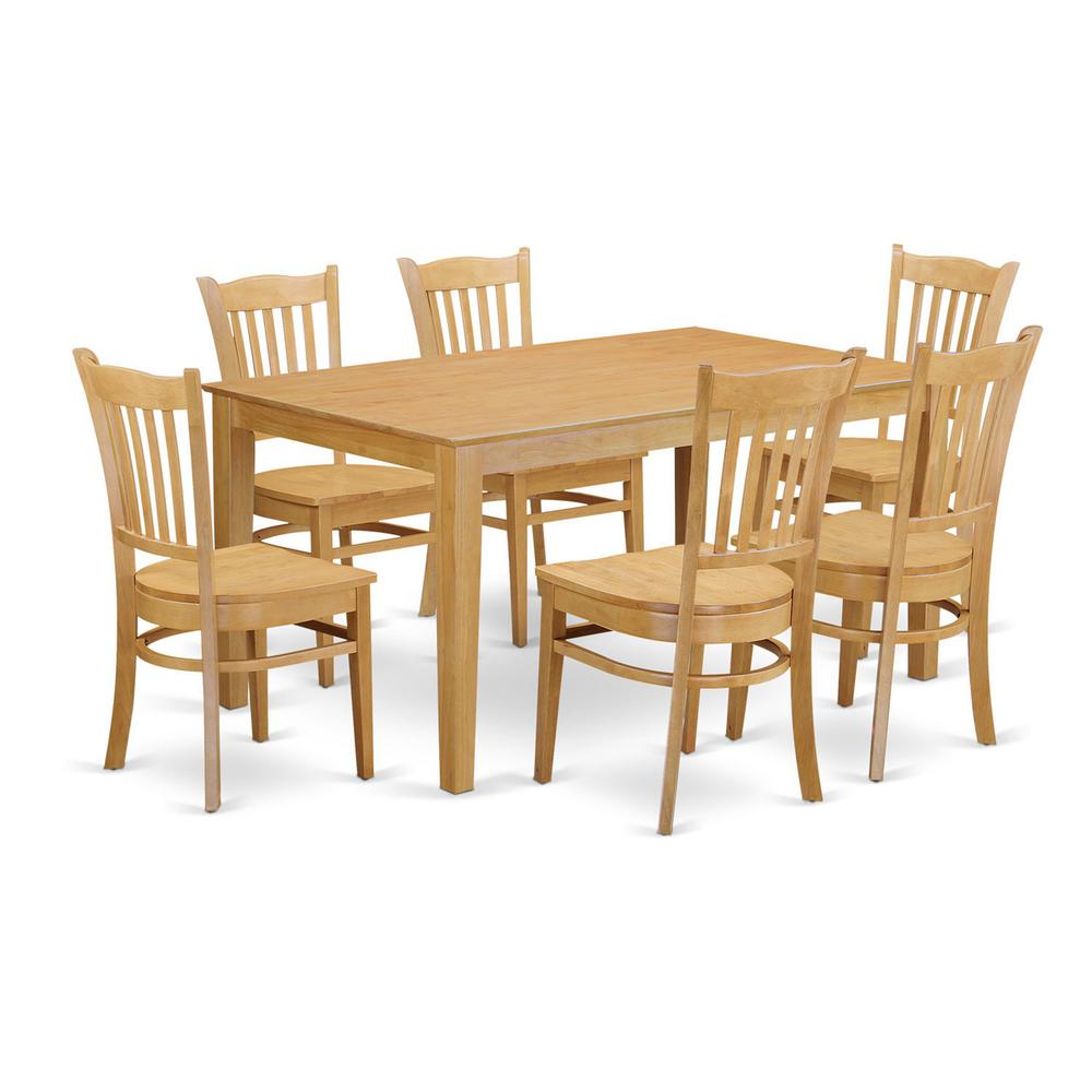 7  Pc  Dining  room  set  -  Dinette  Table  and  6  Kitchen  Chairs. Picture 2