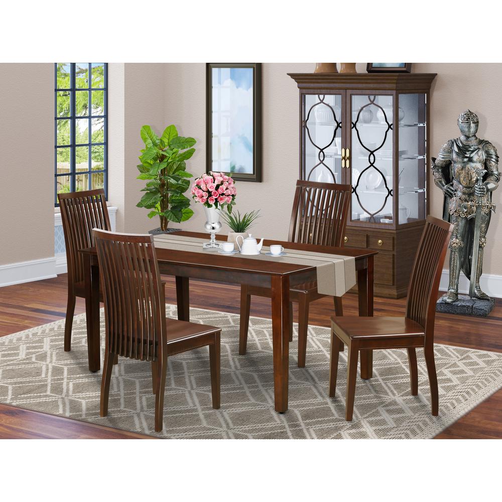 Dining Room Set Mahogany, CAIP5-MAH-W. Picture 2