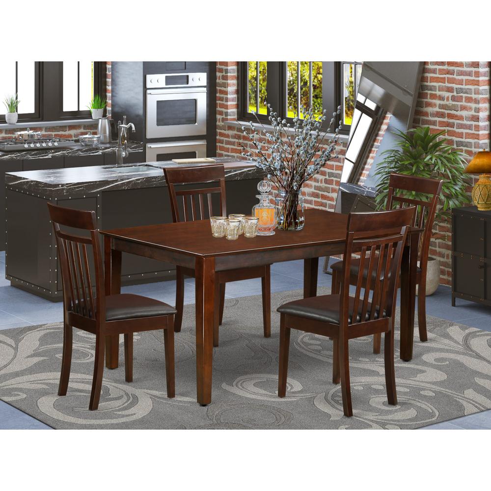 5 Pc Dining room set for 4 set - Dining Table and 4 Dining Chairs. Picture 7