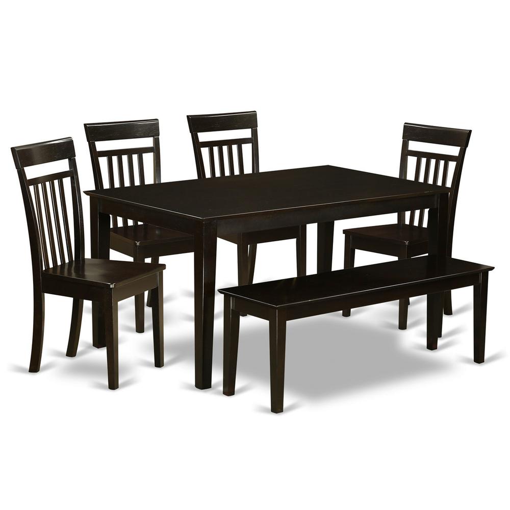 6  PC  Kitchen  Table  with  bench  set-Kitchen  Table  and  4  Chairs  for  Kitchen  and  1  Bench. Picture 2