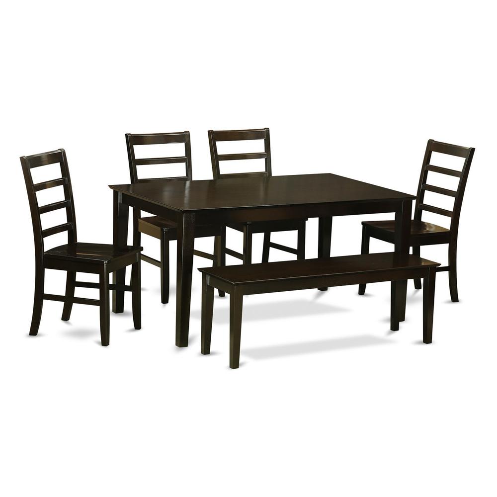 6  Pc  Dining  set  with  bench  set-Dining  Table  and  4  Dining  Chairs  and  Bench. Picture 2