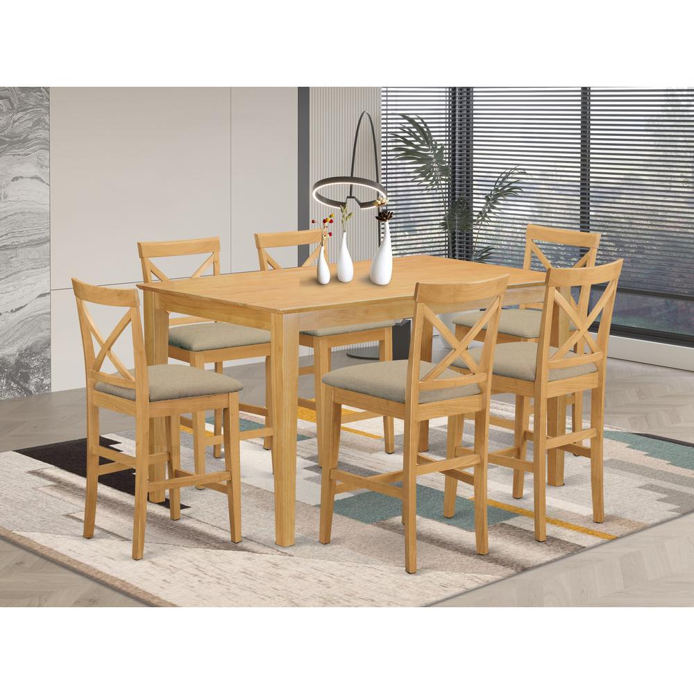 7 Piece Set Consist of a Rectangle Dinner Table. Picture 6