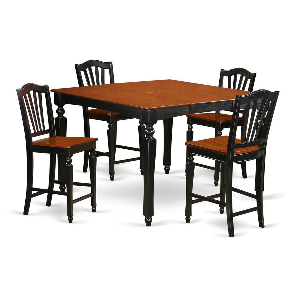 5  Pc  counter  height  Dining  set-Square  Counter  height  Table  and  4  Stools. Picture 2