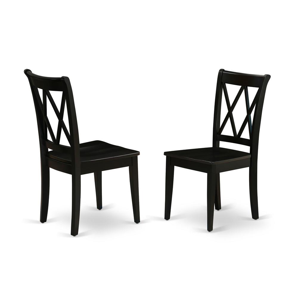 Dining Table- Dining Chairs, NOCL5-BLK-W. Picture 4