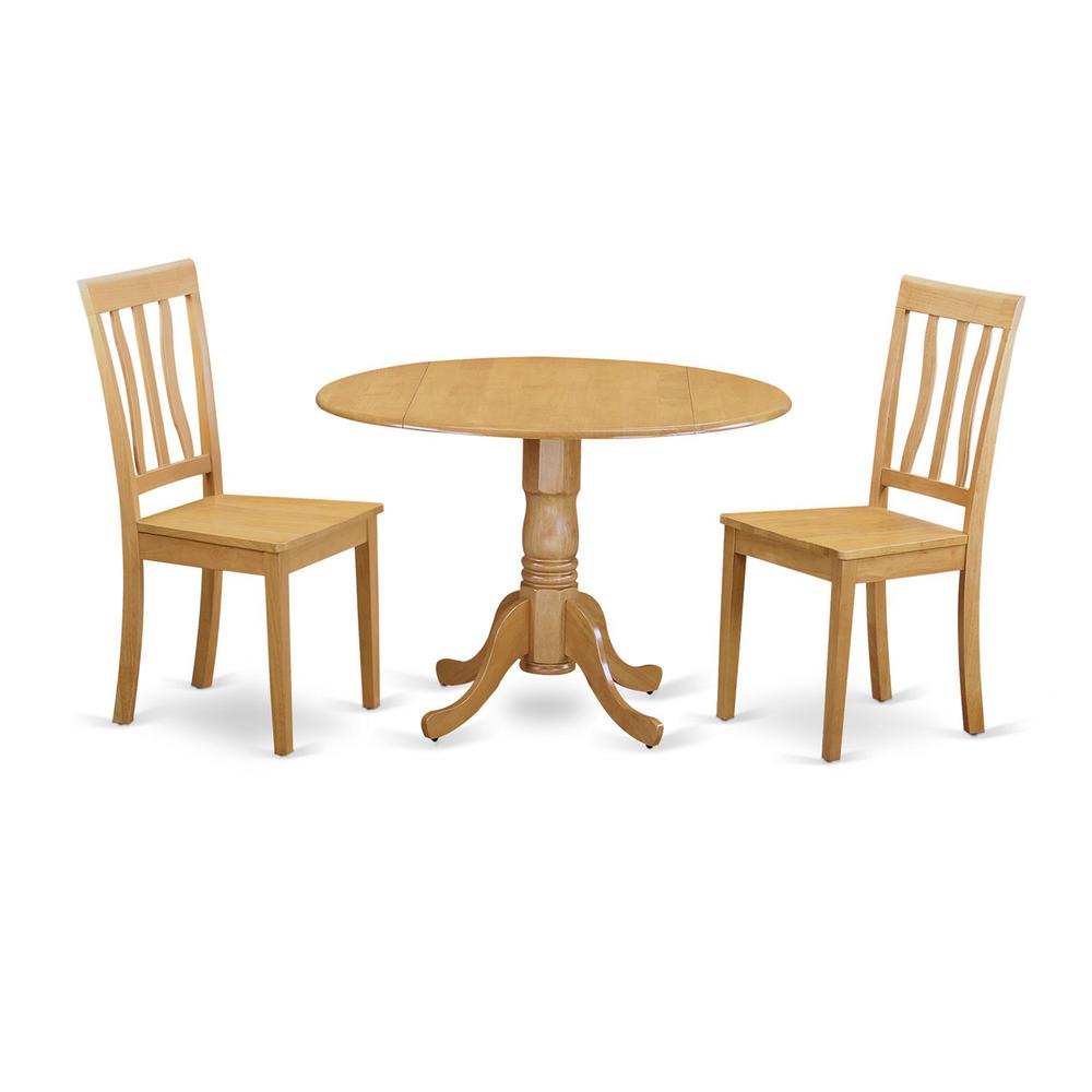 3  Pc  Dining  room  set  -  Kitchen  dinette  Table  and  2  Dining  Chairs. Picture 2