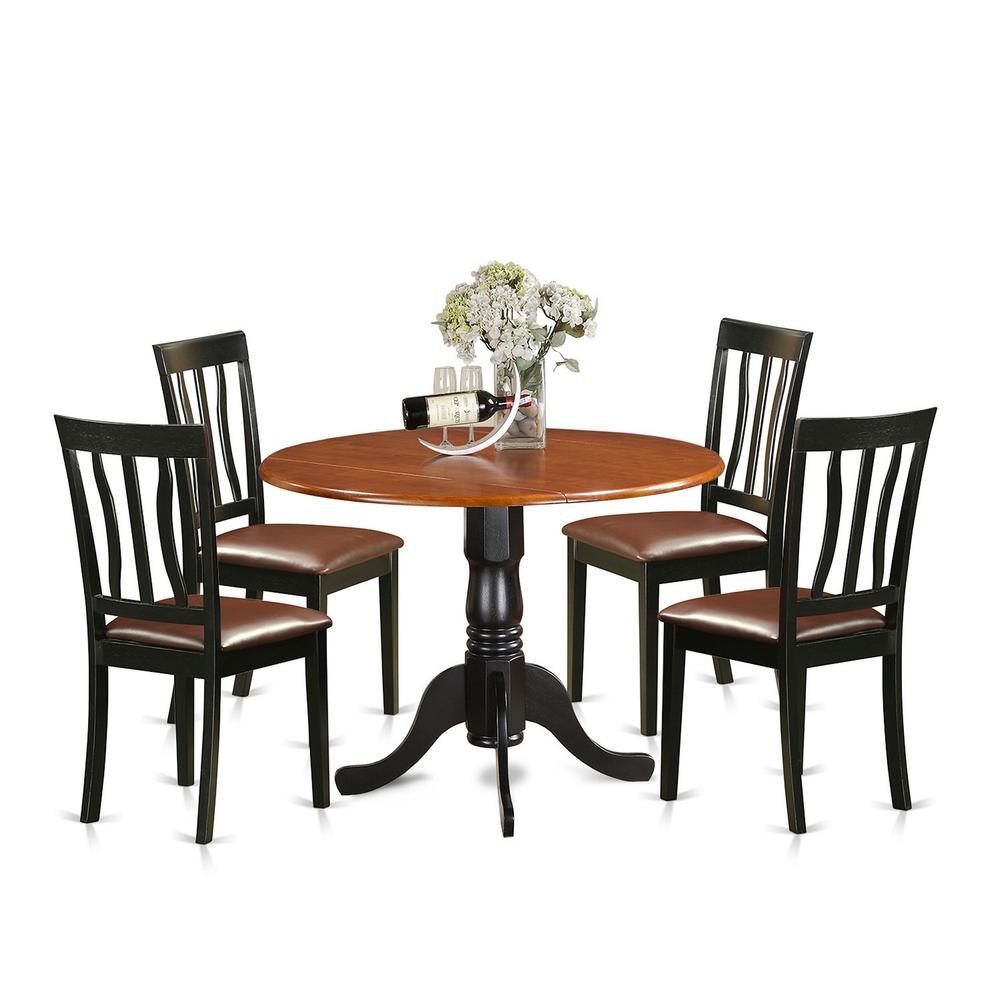 Dining set - 5 Pcs with 4 Wood Chairs. Picture 2