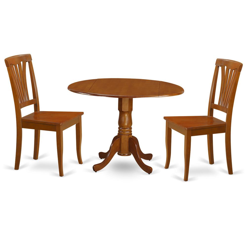 3  PC  small  Kitchen  Table  and  Chairs  set-Kitchen  Dining  nook  and  2  Dining  Chairs. Picture 2