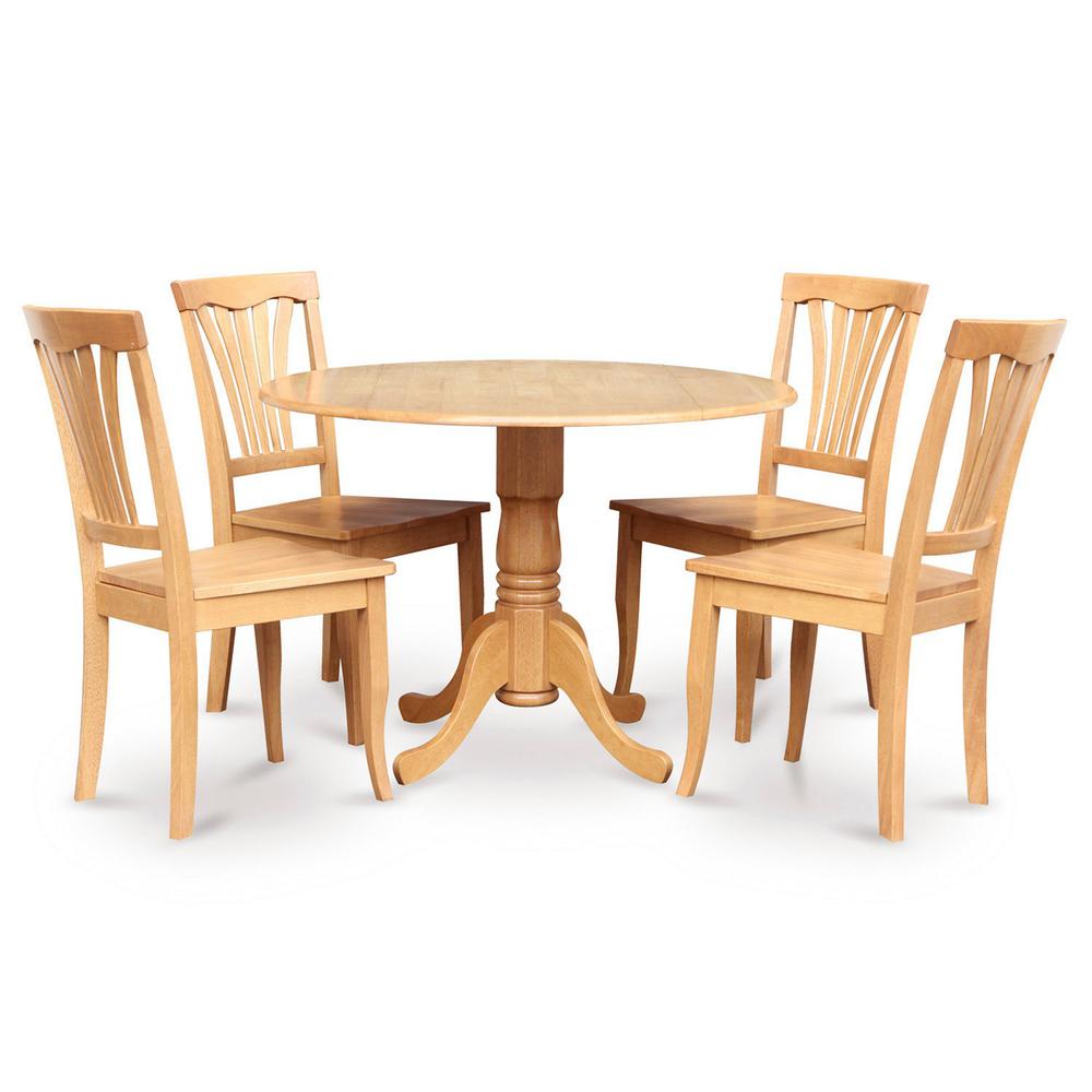 5  PC  Kitchen  Table  set-drop  leaf  Table  and  4  dinette  Chairs. Picture 2