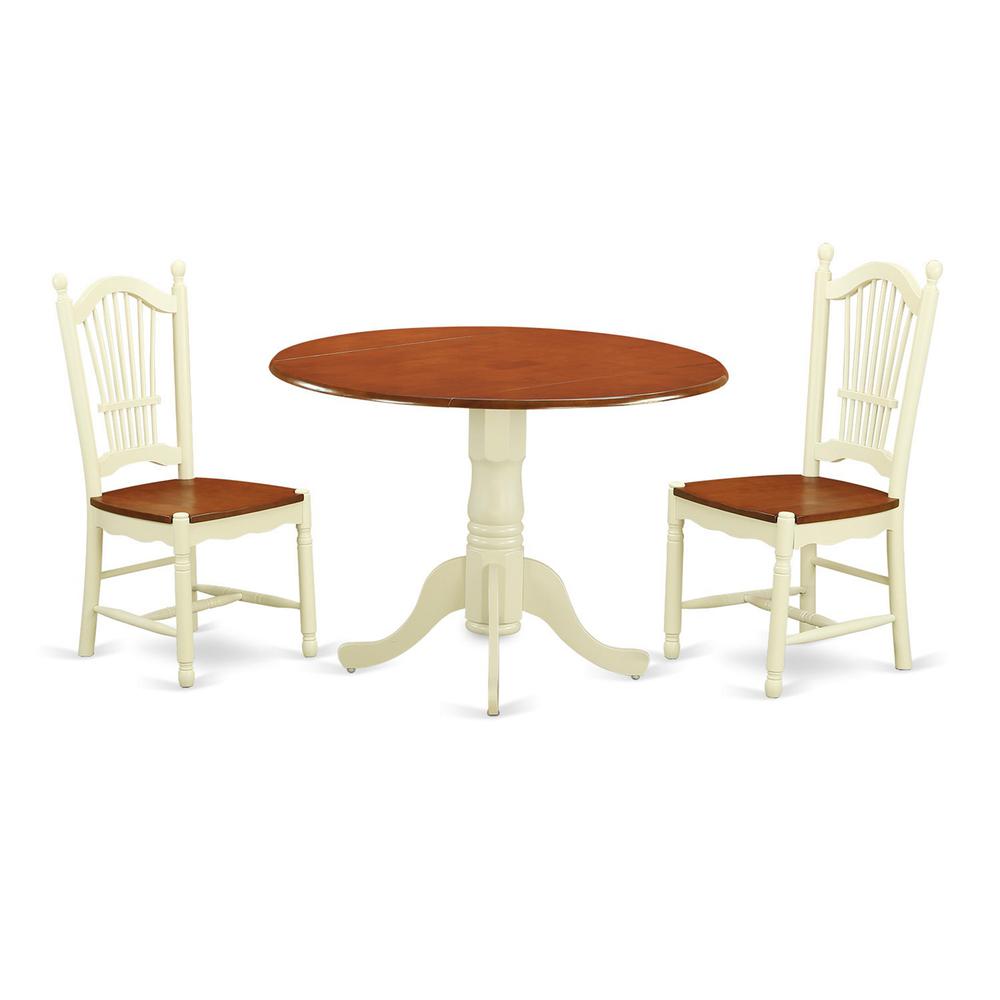 3  PC  Kitchen  dinette  set-Kitchen  dinette  Table  and  2  Kitchen  Dining  Chairs. Picture 2