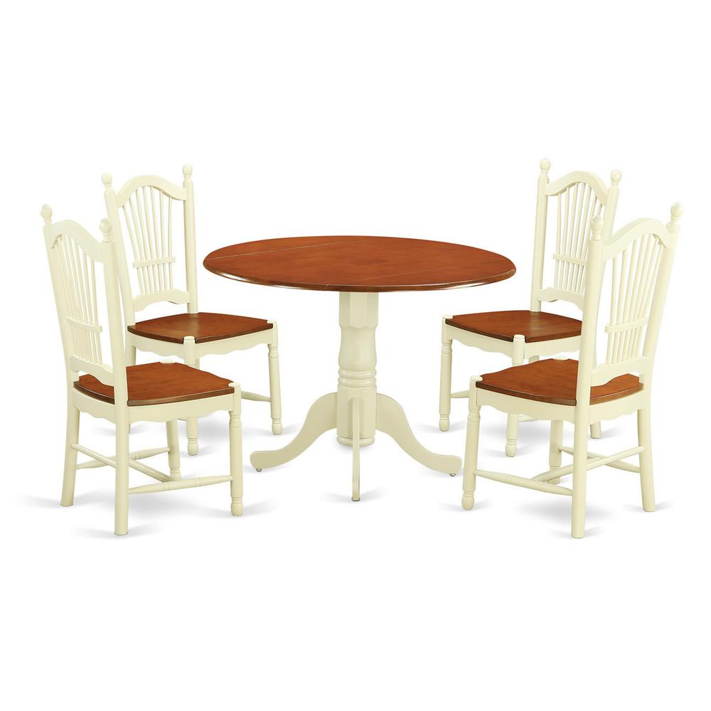 5  Pc  Kitchen  nook  Dining  set  -  Kitchen  dinette  Table  and  4  Kitchen  Chairs. Picture 2