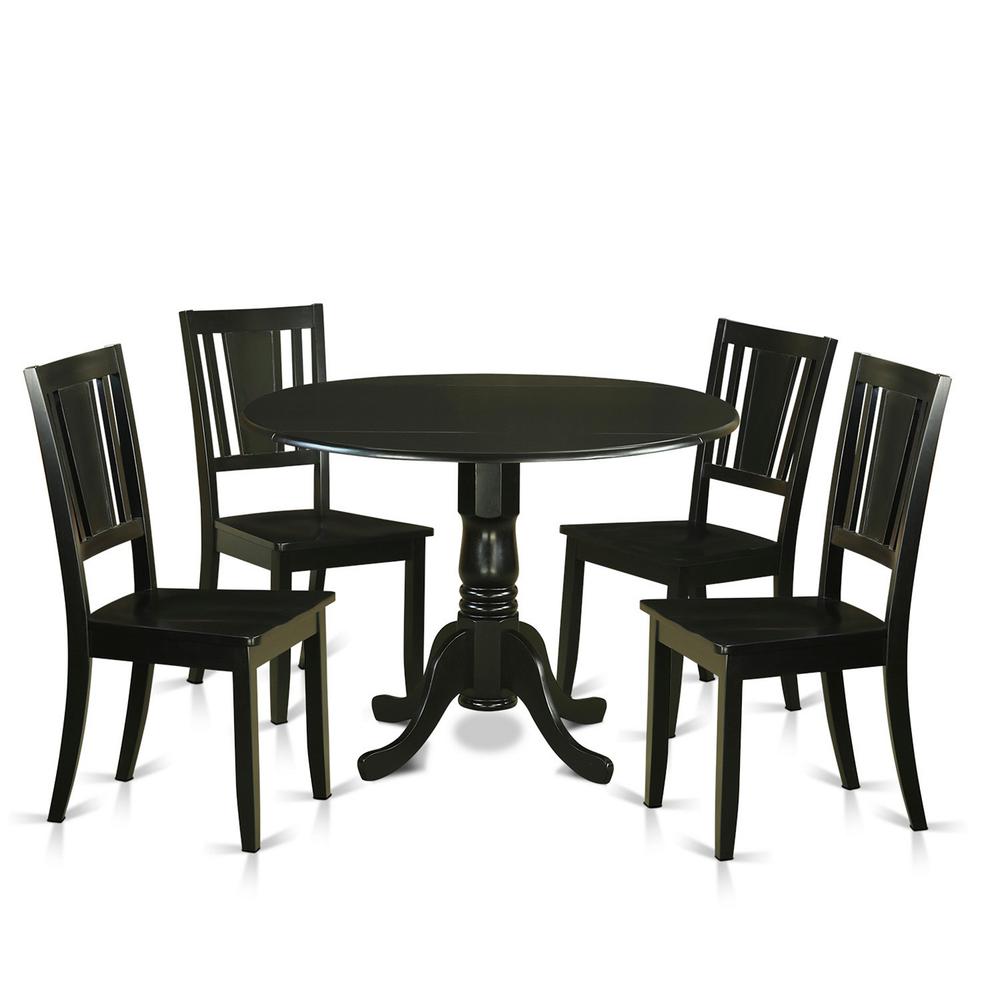 5  PC  Dining  room  set  for  4-Small  Kitchen  Table  and  4  Kitchen  Chairs. Picture 2