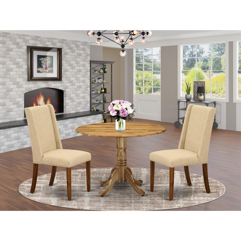 Dining Room Set Natural, DLFL3-ANA-04. Picture 2