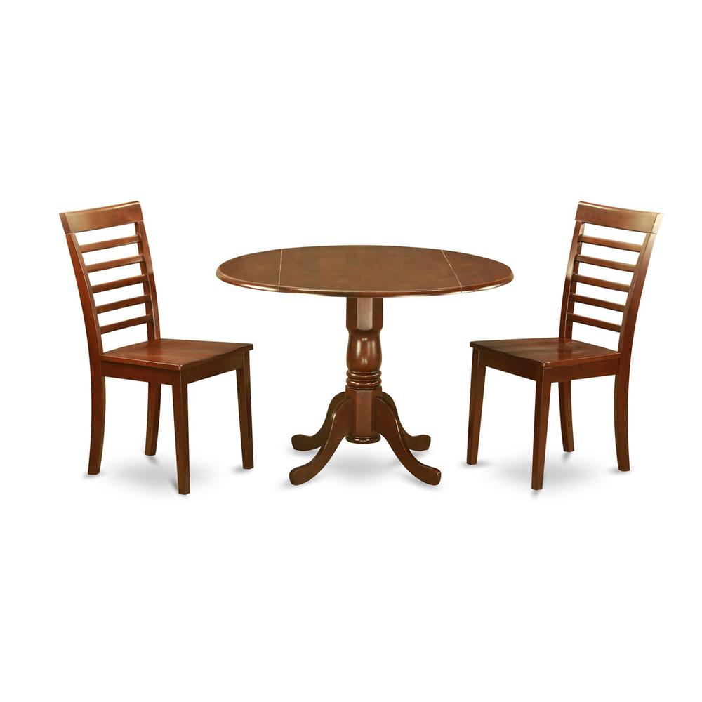 3  PC  small  Kitchen  Table  and  Chairs  set-drop  leaf  Table  and  2  Kitchen  Chairs  in. Picture 1