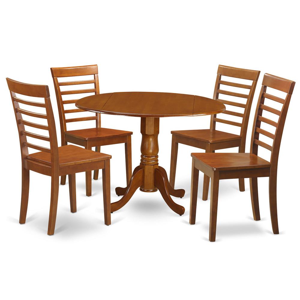 5  Pc  Kitchen  Table  set-small  Table  and  4  dinette  Chairs. Picture 1