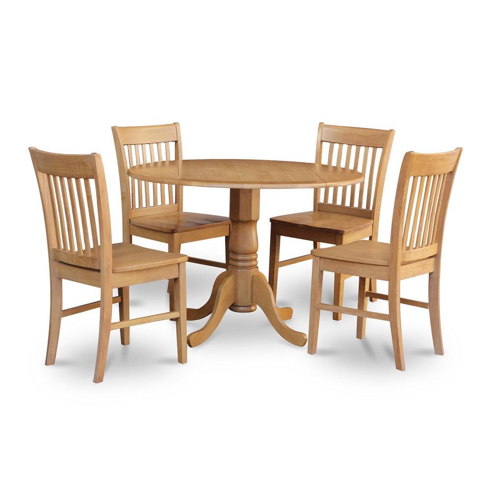 5  Pc  small  Kitchen  Table  set-round  Table  and  4  Dining  Chairs.. Picture 1